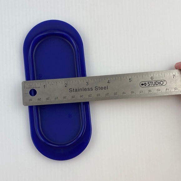 Tupperware Butter Dish Ocean Blue - Picture 9 of 11